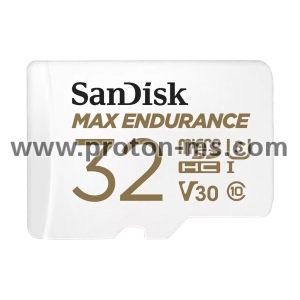 Memory card SANDISK MAX Endurance micro SDHC, SD Adapter, 32GB