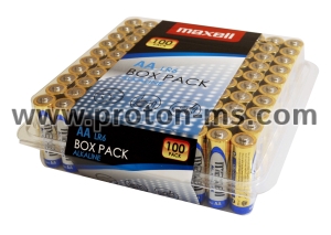 MAXELL Alkaline batteries LR6 AA 10x10 / 100 pcs packs in PVC box 