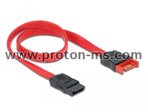 Интерфейсен кабел SATA III Delock 83954, Удължителен. 0.50 m, Червен