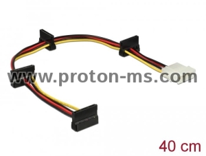 Кабел Power Molex 4 Pin  > 4 x SATA 15 Pin, 40cm