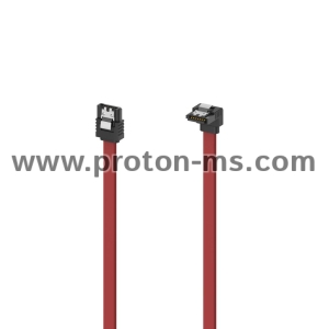 Hama SATA Cable, Serial-ATA III, 6 Gbit/s, Internal, 90°, 0.60 m