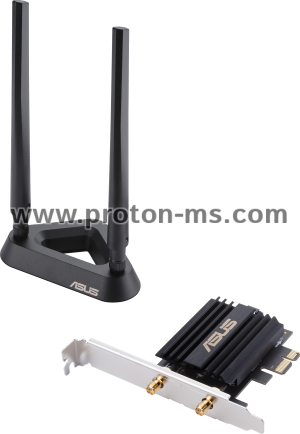 Адаптер ASUS PCE-AX58BT, AX3000 Dual Band PCI-E, WiFi 6 (802.11ax)