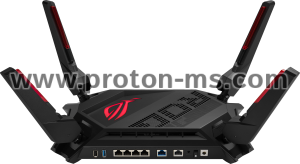 Wireless Gaming Router ASUS ROG Rapture GT-AX6000, Dual-Band WiFi 6 (802.11ax), MU-MIMO, IPv6, OFDMA, AiMesh, AiProtection Pro, 4804Mbps(6000Mbps Boost)
