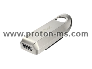 USB stick SanDisk Ultra Luxe, 64GB, USB 3.2 Gen 1, USB-C, Silver