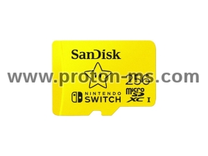 Карта памет SanDisk for Nintendo Switch, microSDXC UHS-I, 256GB, До 100MB/s