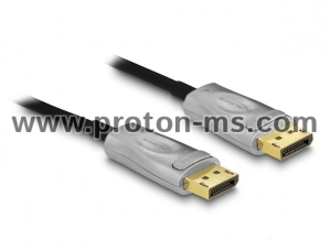 Оптичен кабел Delock, Активен, DisplayPort 1.4 8K, 50 m
