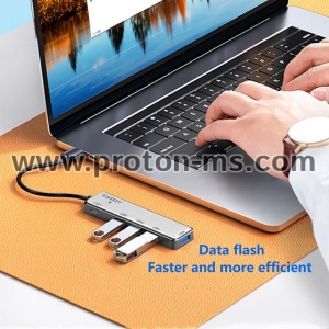7 Port USB HUB Usb 2.0 Hub Multi Usb Splitter with on/off Switch or EU / US Power Adapter for MacBook PC Notebook Laptop