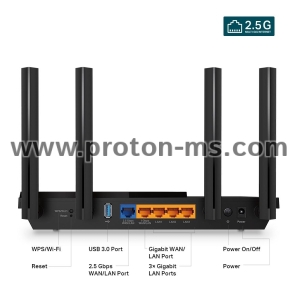 Безжичен рутер TP-Link Archer AX55 Pro, AX3000, Wi-Fi 6, Multi Gigabit