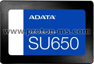 SSD ADATA SU650, 2.5", 3D NAND, 240GB, SATA 6Gb/s