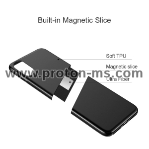 Кейс с магнитна поставка за iPhone X Magnetic Case for iPhone X Case iPhone 10 Soft Silicone Magnet Case Червен