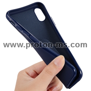 Кейс с магнитна поставка за iPhone X Magnetic Case for iPhone X Case iPhone 10 Soft Silicone Magnet Case Червен