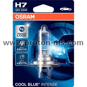 Халогенна крушка Osram H7 Cool Blue Intense 12V, 55W, PX26d, 1 брой