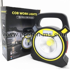 Преносима соларна COB работна лампа с фенер Cob Work Lights