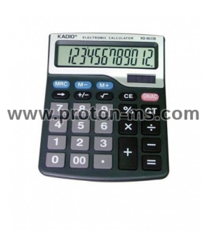 Електронен калкулатор KADIO KD-9633B, 12-цифров