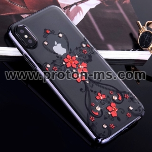Луксозен Ултра Тънък Кейс за iPhone 7 / 7S Luxury Phone Case Ultra Thin Slim Cover Fashion  KINGXBAR Swarovski Crystals