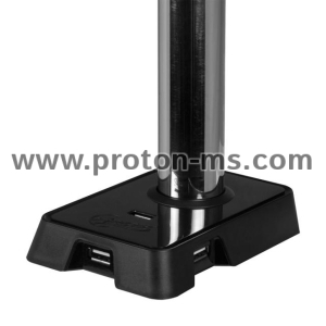 Стойка за монитор за бюро ARCTIC Z1, Регулируема, 13"-32", 10 кг, 4-портов hub USB 3.0, Черен